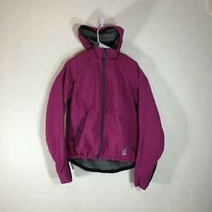 Loki Gear Jacket Womens Medium M Pink Full Zip Fleece Lined Mask Mitten …